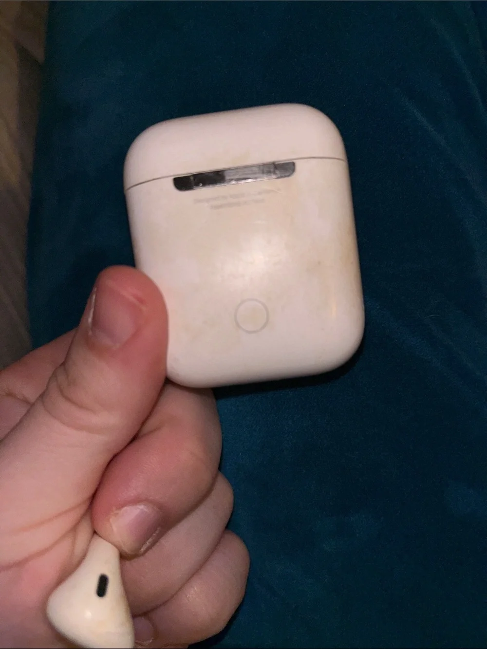 Apple White Earbud Headphones with Charging Case